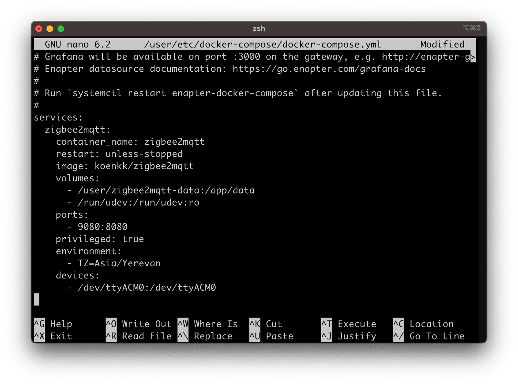 Zigbee2MQTT Web Interface