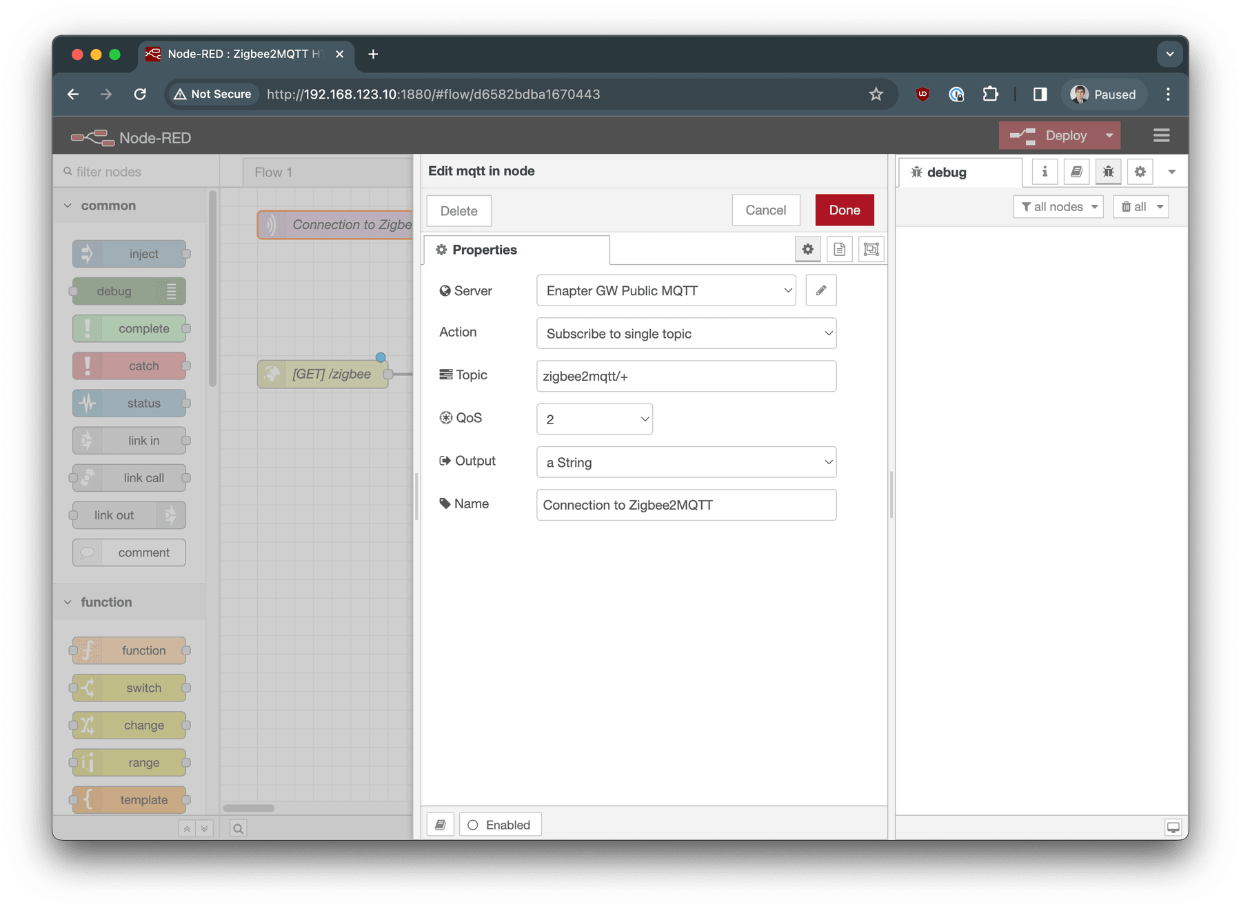 Zigbee2MQTT Web Interface