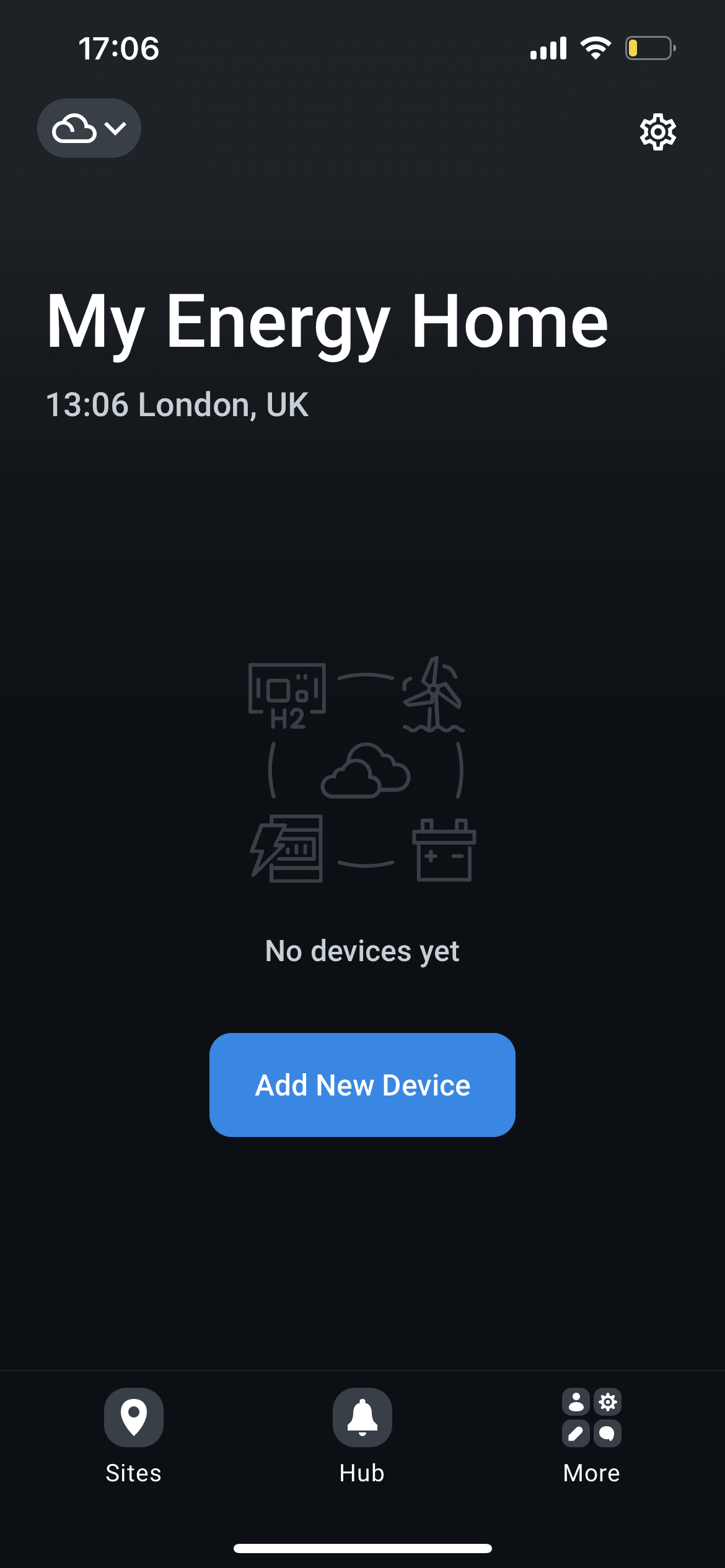 Your site is ready for adding new devices
