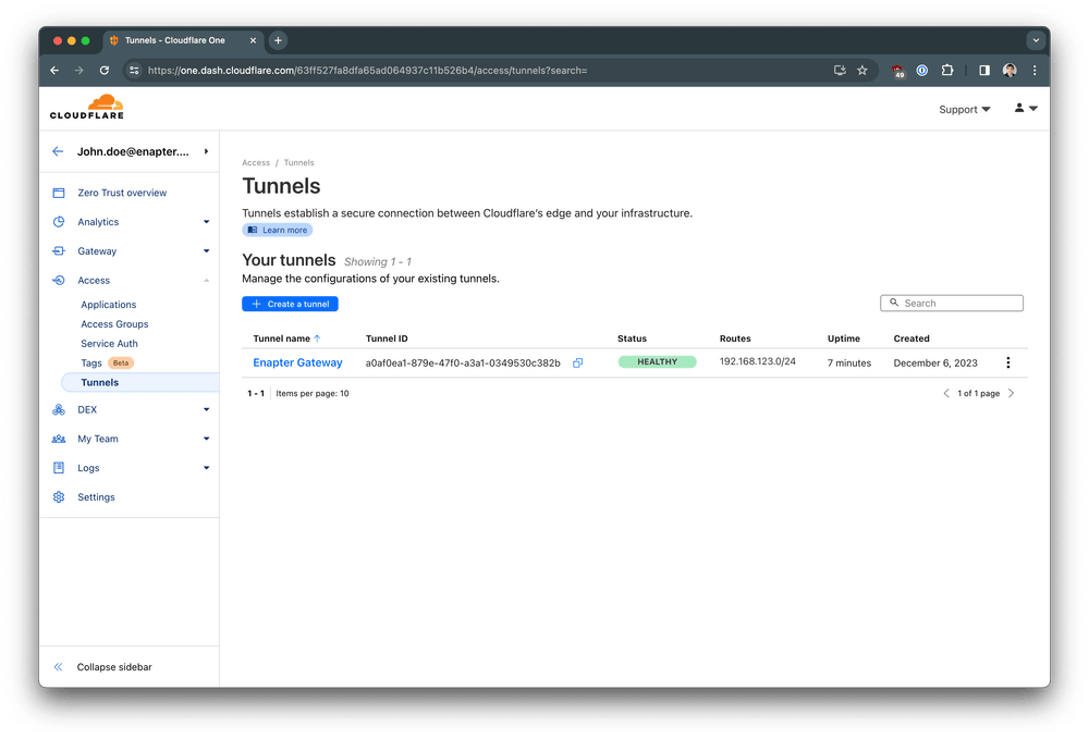 Enapter Gateway remote access with Cloudflare Zero Trust | Enapter ...