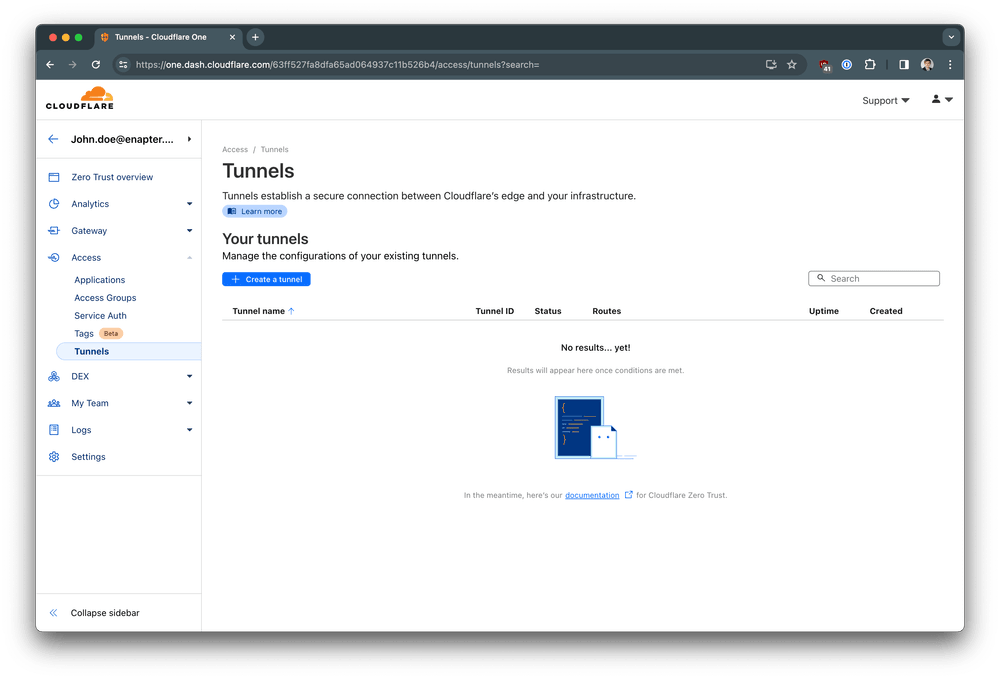 Enapter Gateway remote access with Cloudflare Zero Trust | Enapter ...