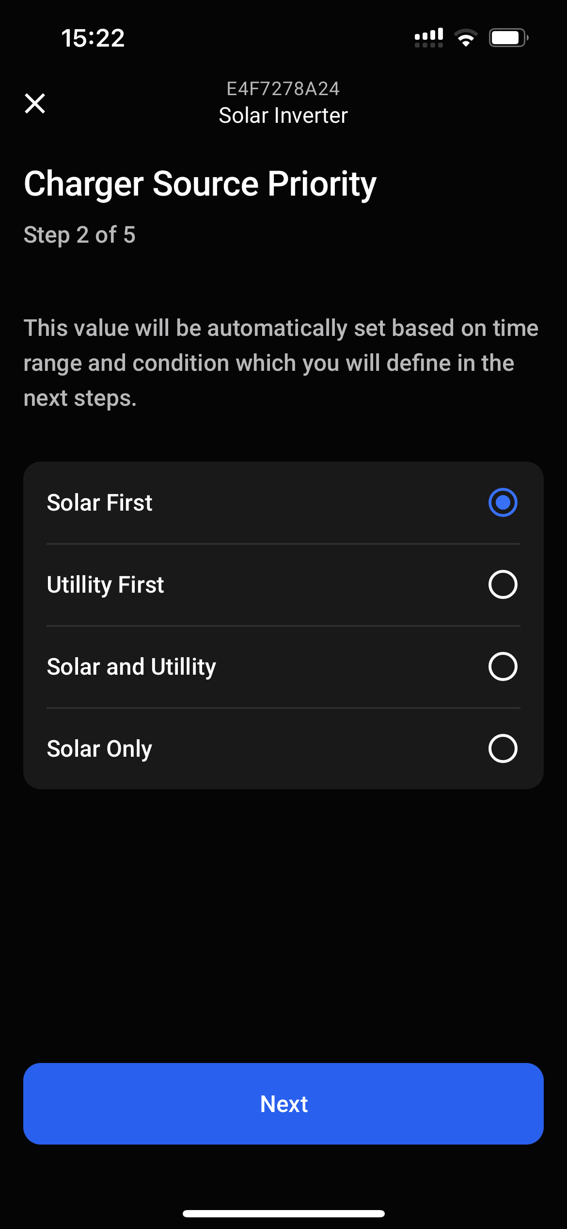 Select the priority setting you'd like to set when the rule gets triggered