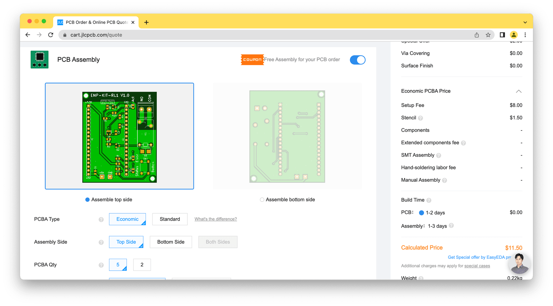 JLCPCB assembly